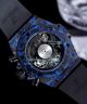 Swiss Replica Big Bang Watch HUB1242 Hublot Carbon Watch - Blue And Black Carbon Case (8)_th.jpg